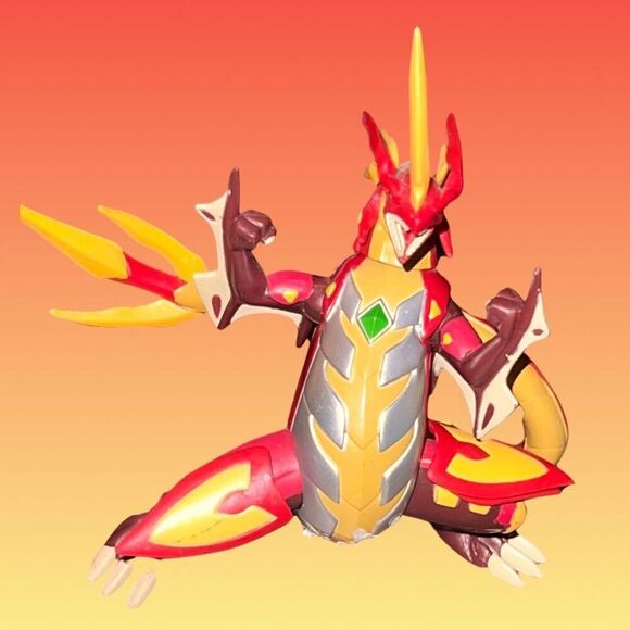 2008 Spin Master Sega Toys Bakugan Red Dragon Figure B3 - Picture 2 of 3